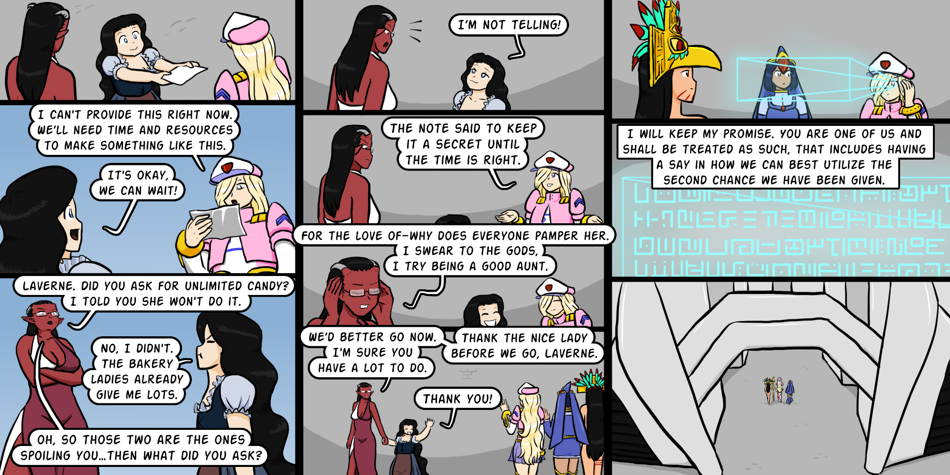 Breadfinder - Episode 412, Page 1: 412-Smug Laverne bullies Frida