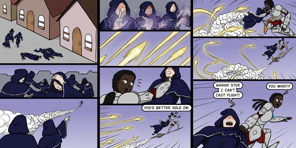 Breadfinder - Episode 577, Page 1: 577-Mages, aim, fire