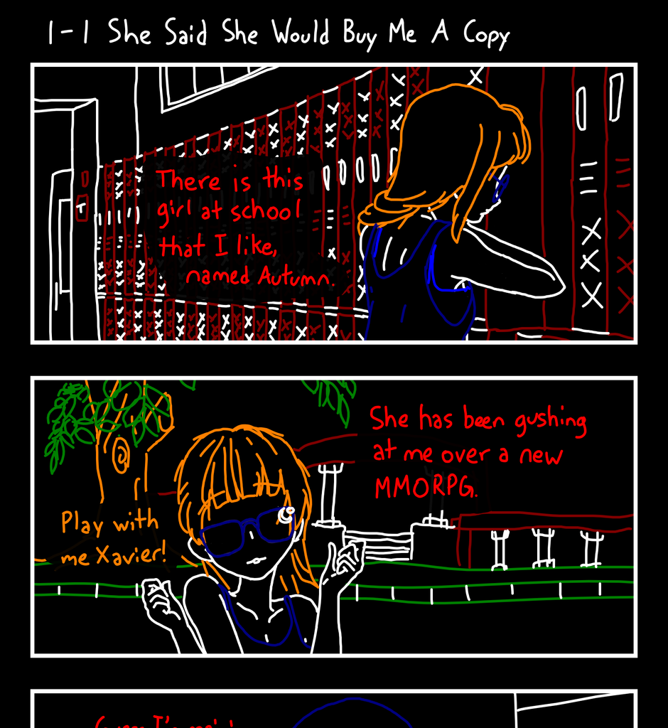 Cosmic Connect - Episode 2, Page 1: 1-1 She Said She Would Buy Me A Copy