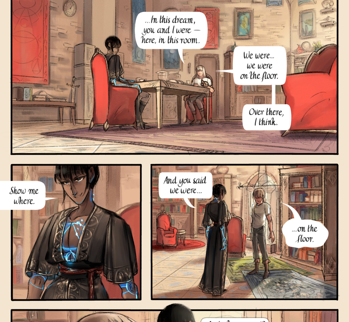 The Gifts of Darkness - Episode 25, Page 17: Chapter 25: Waking dreams
