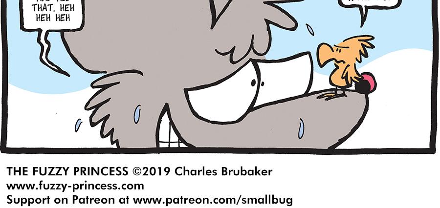 The Fuzzy Princess - Episode 360, Page 1: 2019-01-04-Outgrown