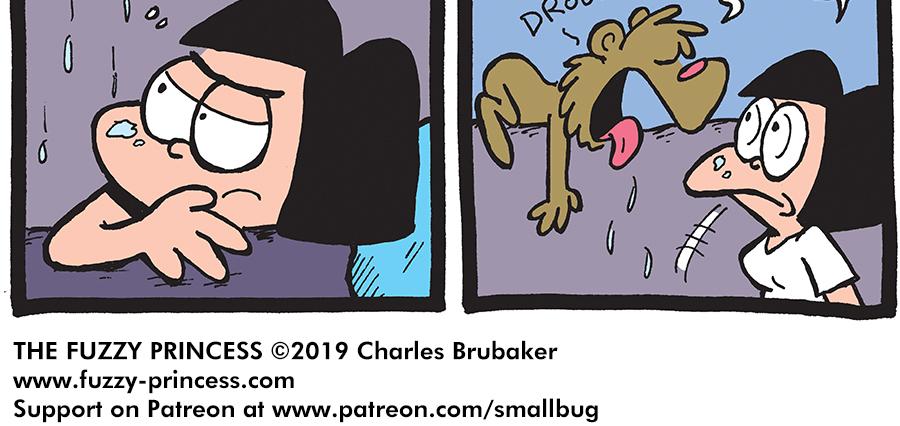 The Fuzzy Princess - Episode 386, Page 1: 2019-03-06-A-Surprise-For-Jordan