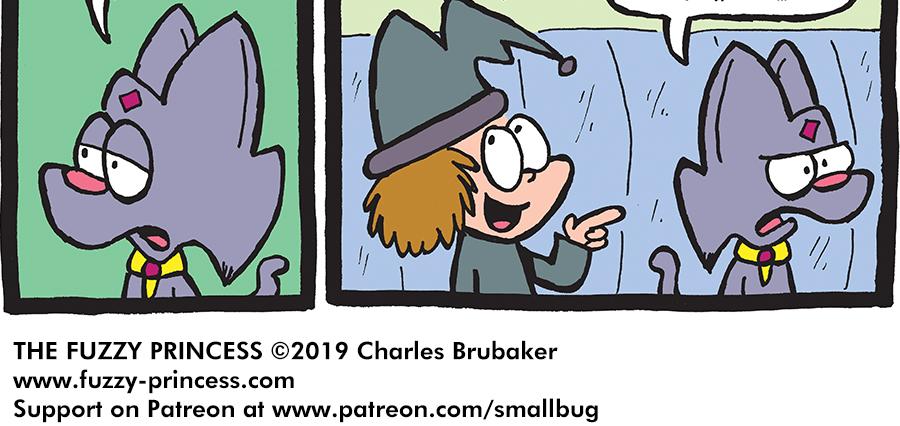 The Fuzzy Princess - Episode 390, Page 1: 2019-03-15-Boxed-In