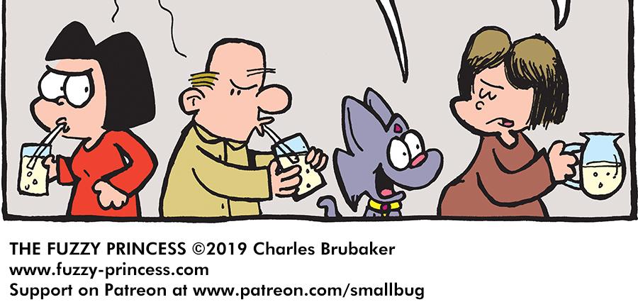 The Fuzzy Princess - Episode 412, Page 1: 2019-05-06-Money-Talk