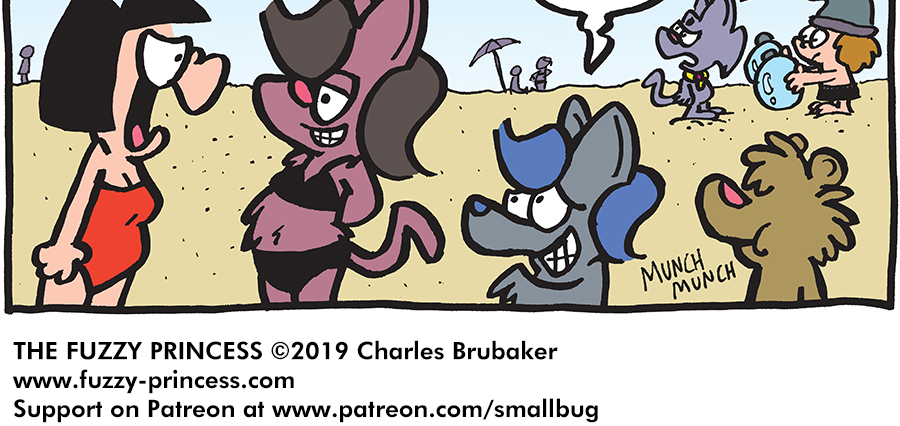 The Fuzzy Princess - Episode 458, Page 1: 2019-08-21-MomKini