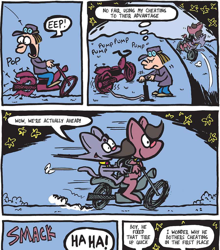 The Fuzzy Princess - Episode 529, Page 1: 2020-02-03-Cheating
