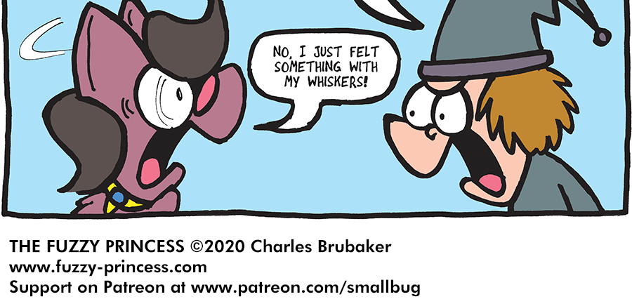 The Fuzzy Princess - Episode 562, Page 1: 2020-04-20-Homesick