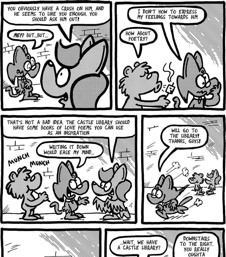The Fuzzy Princess - Episode 607, Page 1: 2020-08-03-Library