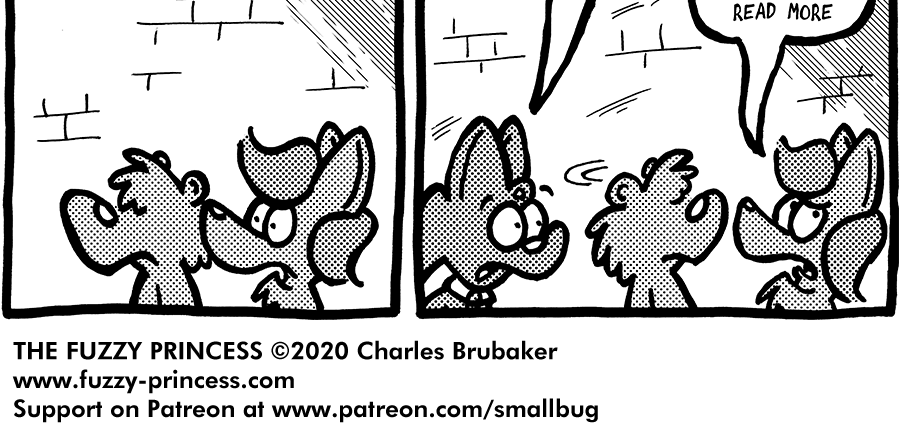 The Fuzzy Princess - Episode 607, Page 1: 2020-08-03-Library