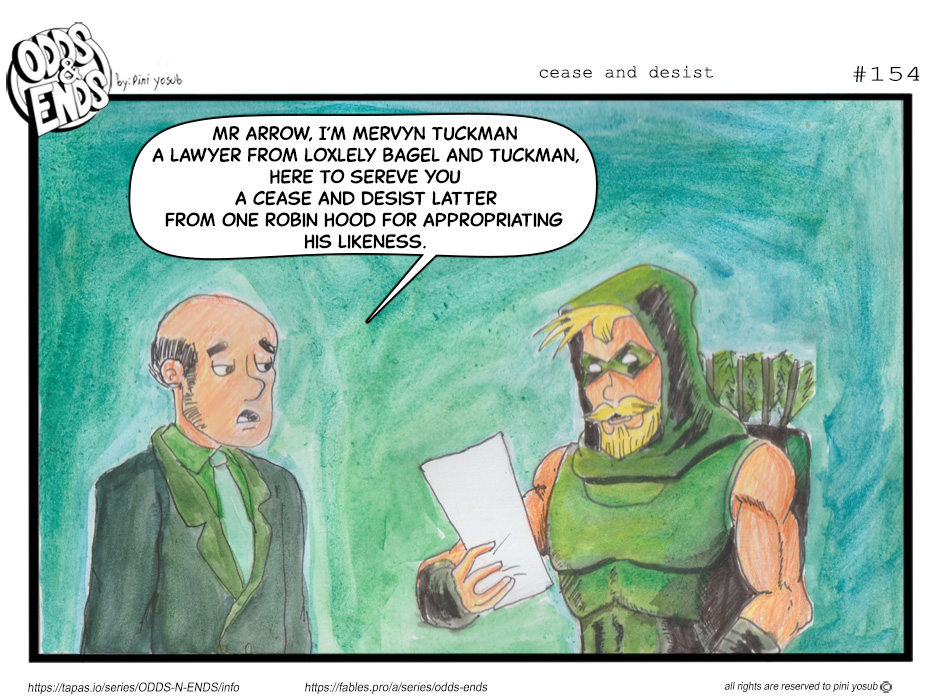 ODDS & ENDS - Episode 154, Page 1: 154. CEASE AND DESIST