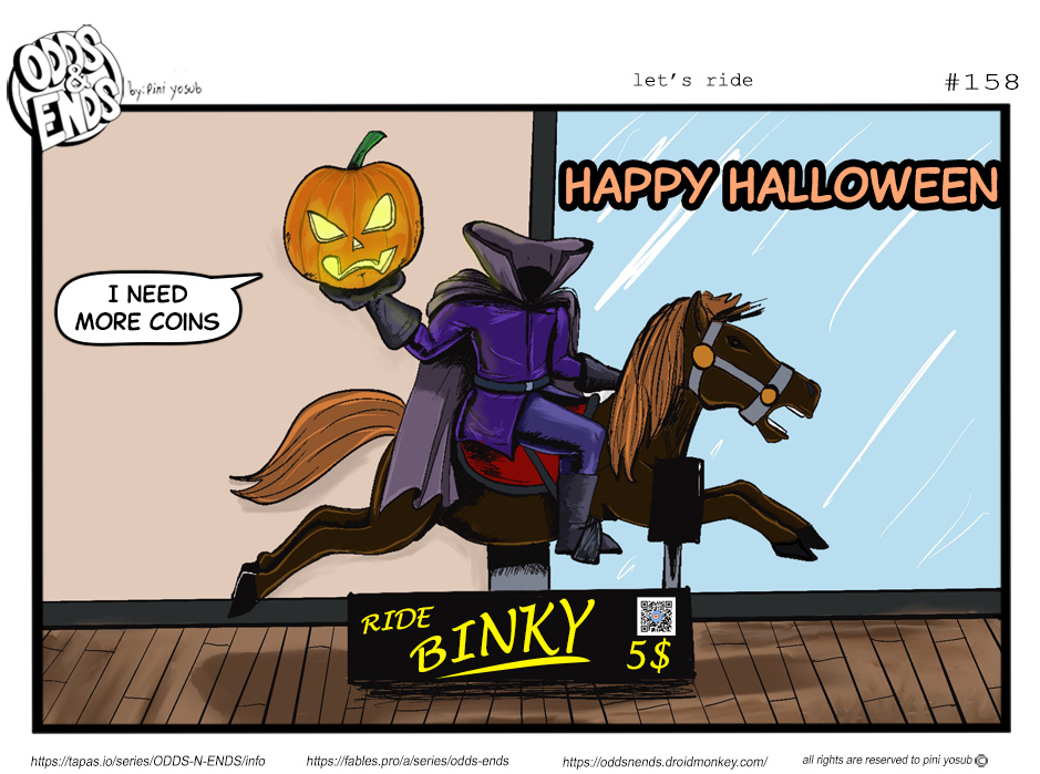 ODDS & ENDS - Episode 158, Page 1: 158. LET'S RIDE