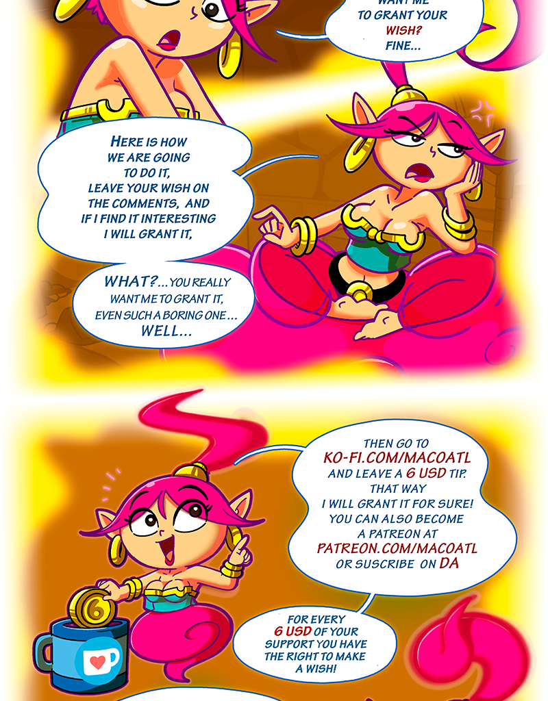 Rayah the Genie - Episode 1, Page 1: How to make a wish...