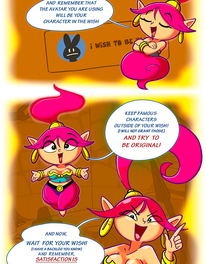 Rayah the Genie - Episode 1, Page 1: How to make a wish...