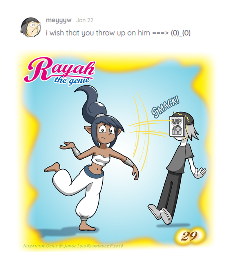 Rayah the Genie - Episode 30, Page 1: Wish No 29