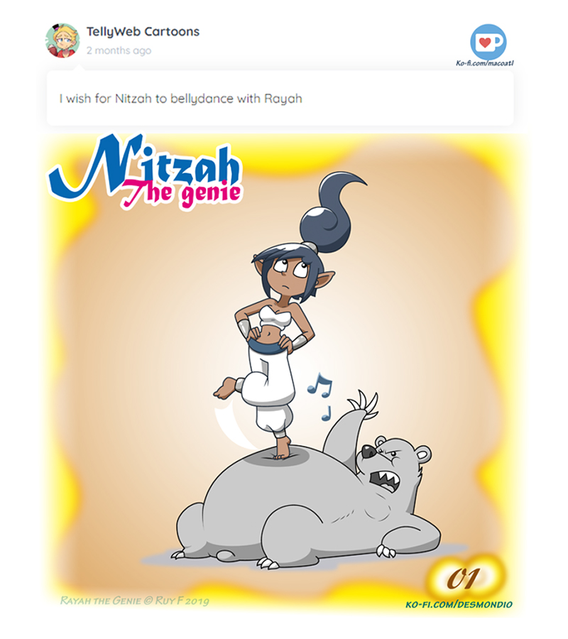 Rayah the Genie - Episode 133, Page 1: Nitzah wishes 01