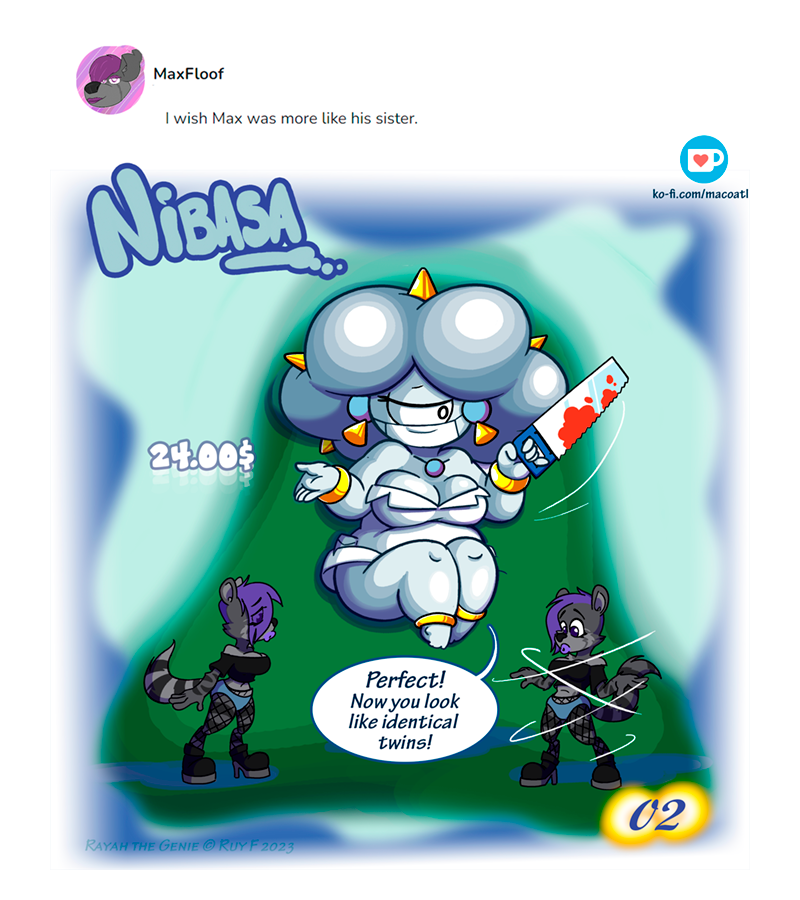 Rayah the Genie - Episode 302, Page 1: 2nd wish for Nibasa