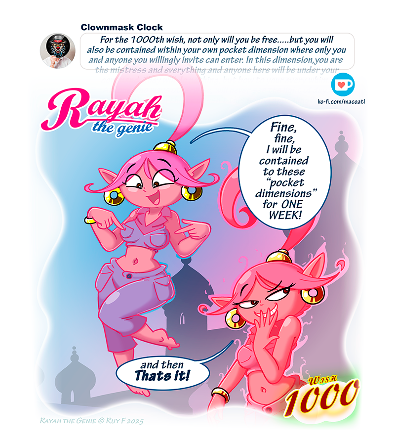 Rayah the Genie - Episode 408, Page 1: Wish No 1000