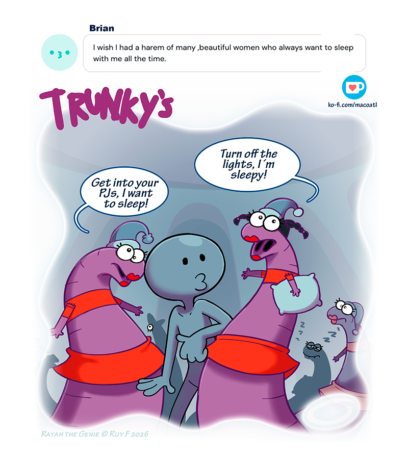 Rayah the Genie - Episode 411, Page 1: Trompi_01_WEB