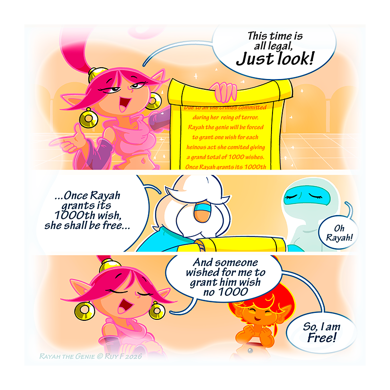 Rayah the Genie - Episode 416, Page 2: The line 02