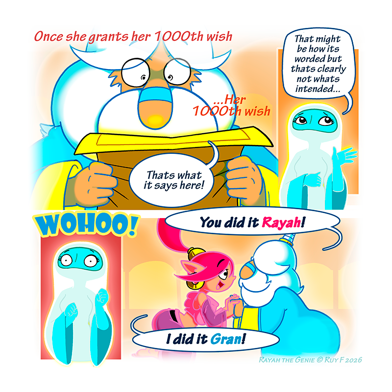 Rayah the Genie - Episode 417, Page 1: The line 03