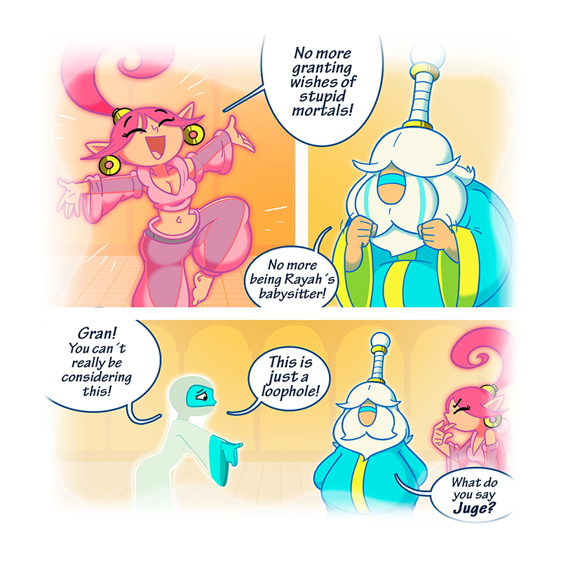 Rayah the Genie - Episode 418, Page 1: The line 04