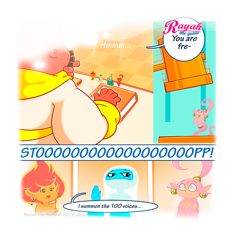 Rayah the Genie - Episode 418, Page 2: The line 04