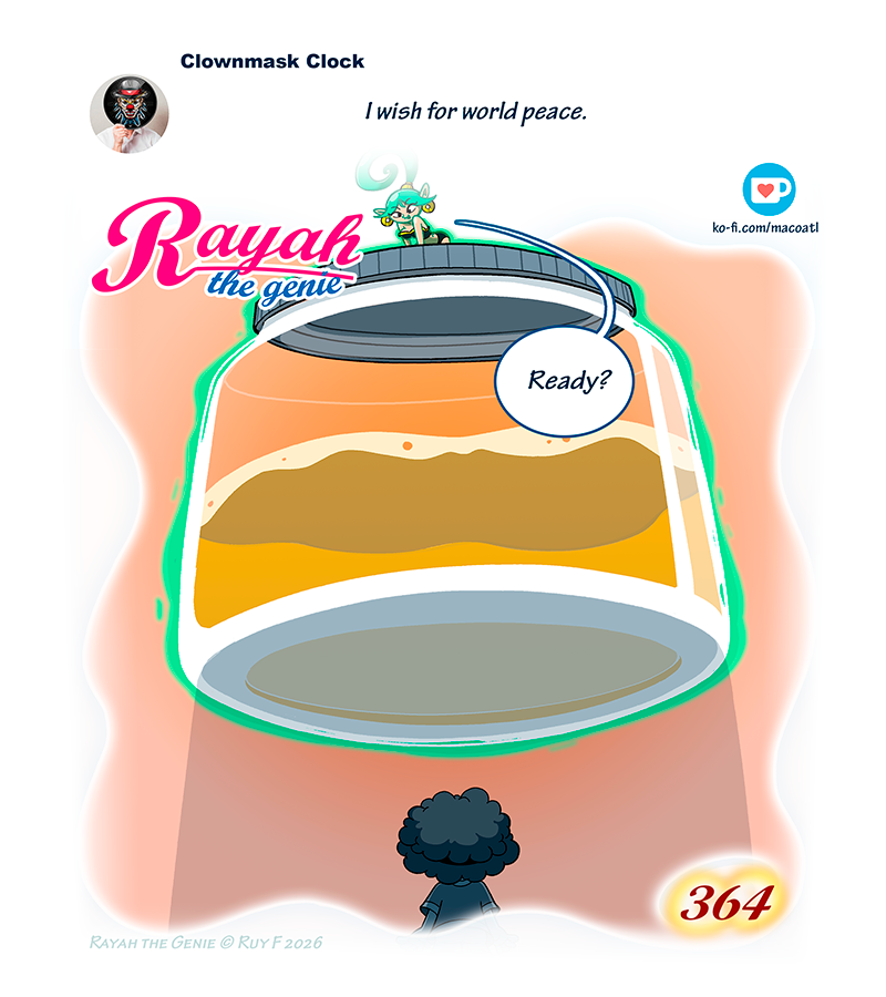 Rayah the Genie - Episode 429, Page 1: World Peace
