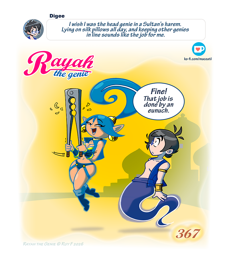Rayah the Genie - Episode 432, Page 1: The sultan