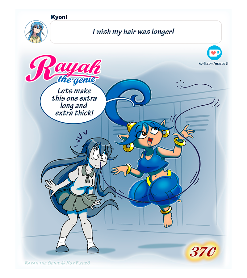 Rayah the Genie - Episode 435, Page 1: Long hair
