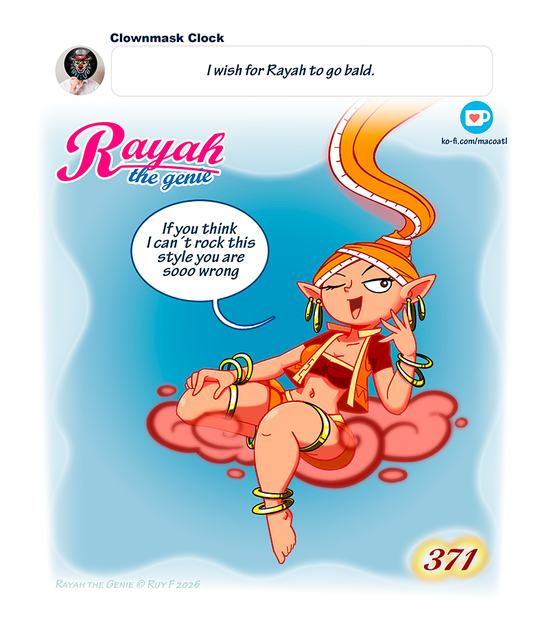 Rayah the Genie - Episode 436, Page 1: New and shiny