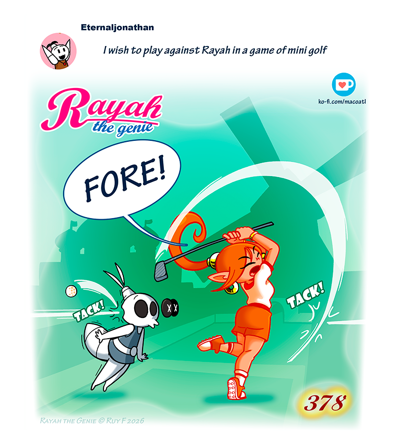 Rayah the Genie - Episode 443, Page 1: Minigolf