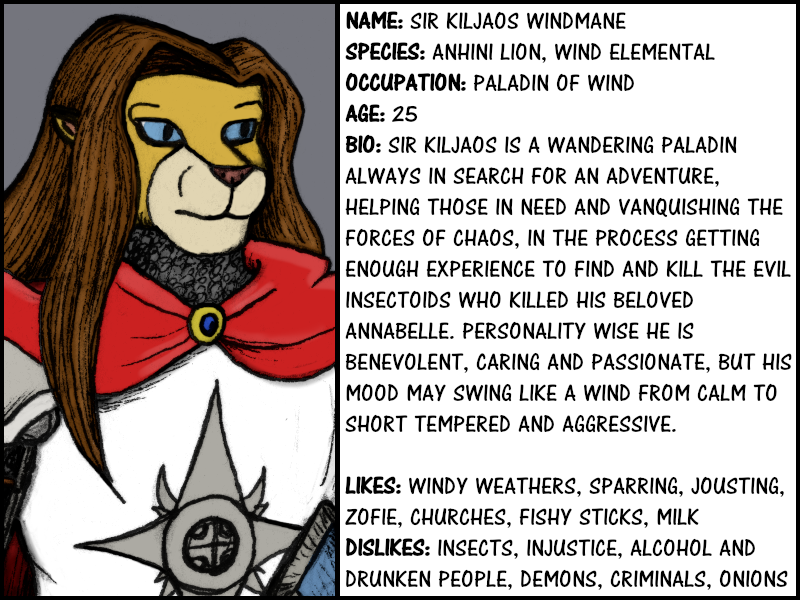 Sir Kiljaos Bio Card