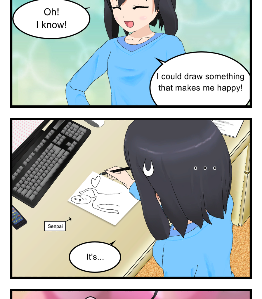 Neguri Senpai - Episode 26, Page 1: #026 Neguri-Senpai!! Drawing for Senpai!