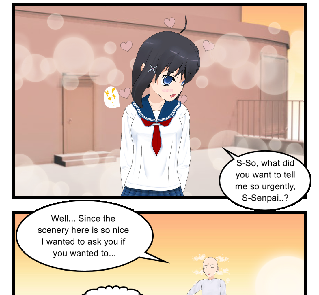 Neguri Senpai - Episode 57, Page 1: #057 Neguri-Senpai!! Alone on the roof!