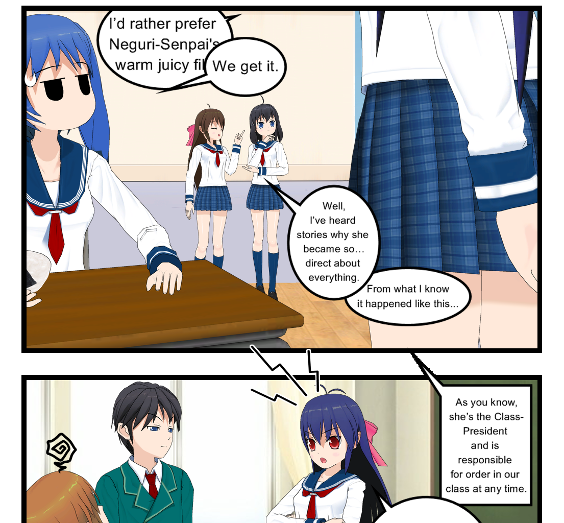Neguri Senpai - Episode 65, Page 1: #065 Neguri-Senpai!! Origin of her crudeness!
