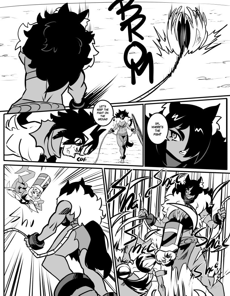 Monster girls on tour - Episode 837, Page 1: It's raining fish