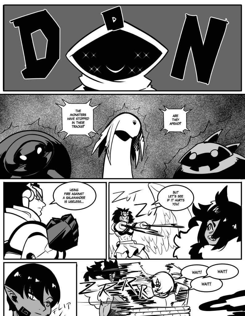 Monster girls on tour - Episode 842, Page 1: Playing with fire