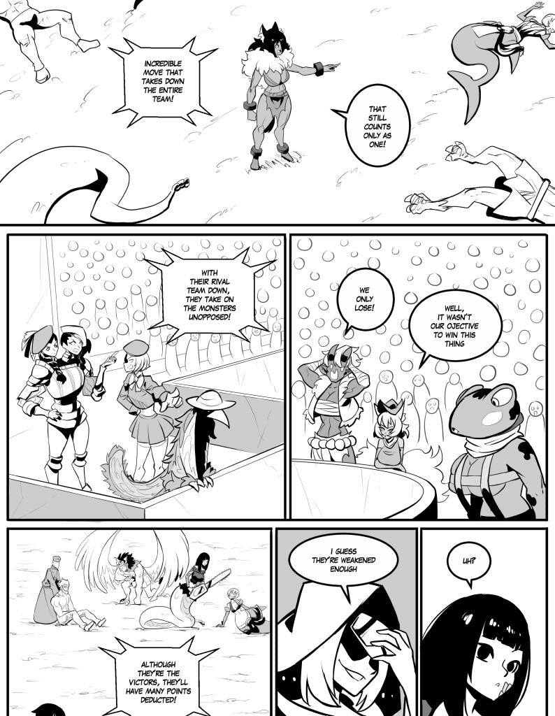 Monster girls on tour - Episode 845, Page 1: Overtime