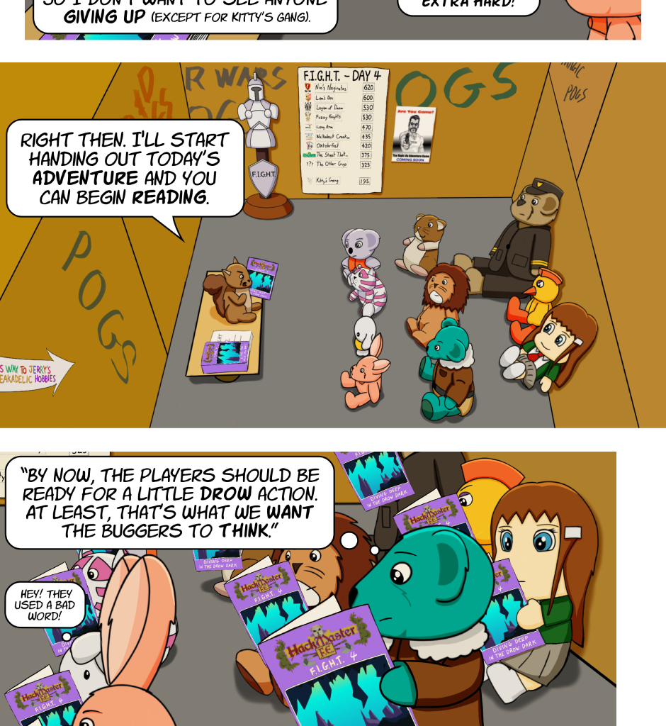 Fuzzy Knights - Episode 80, Page 1: Chapter 76 - Day 4