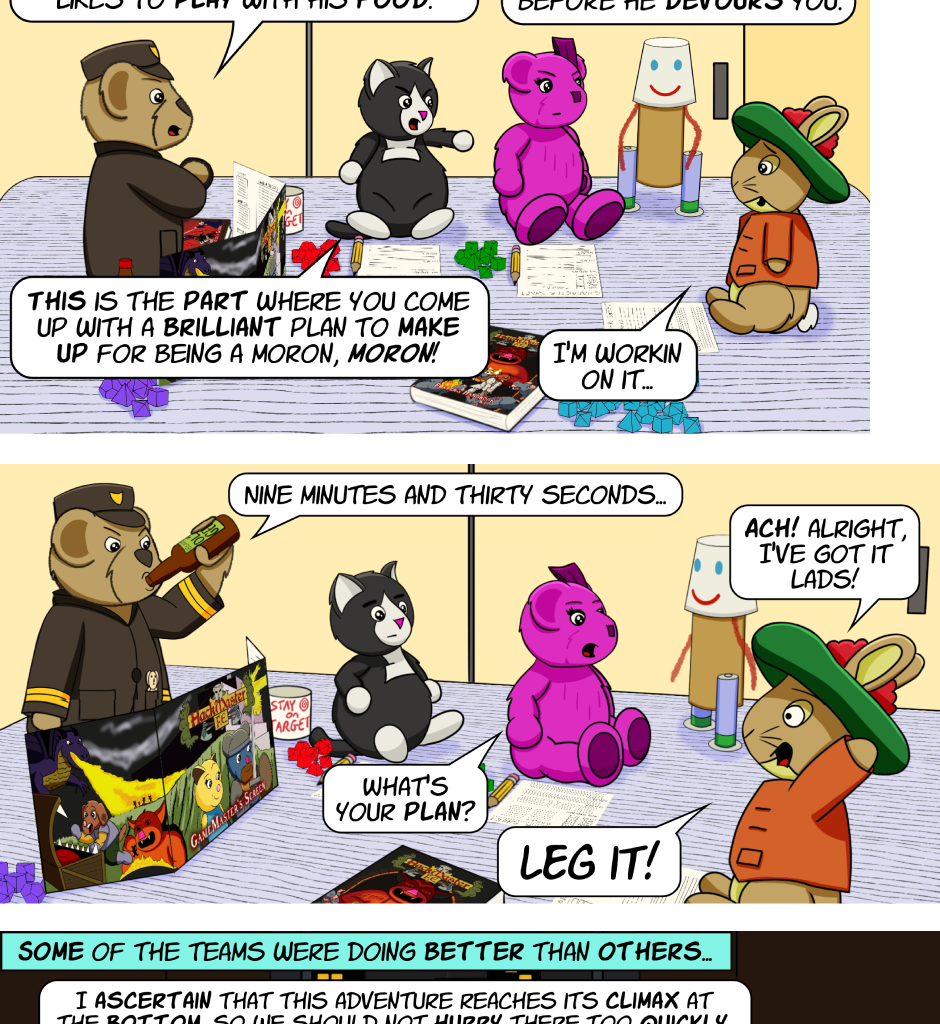 Fuzzy Knights - Episode 81, Page 1: Episode 77 - Crossing the Rubicon