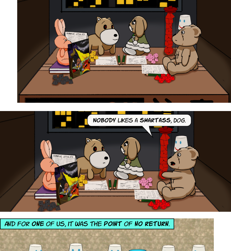 Fuzzy Knights - Episode 81, Page 1: Episode 77 - Crossing the Rubicon