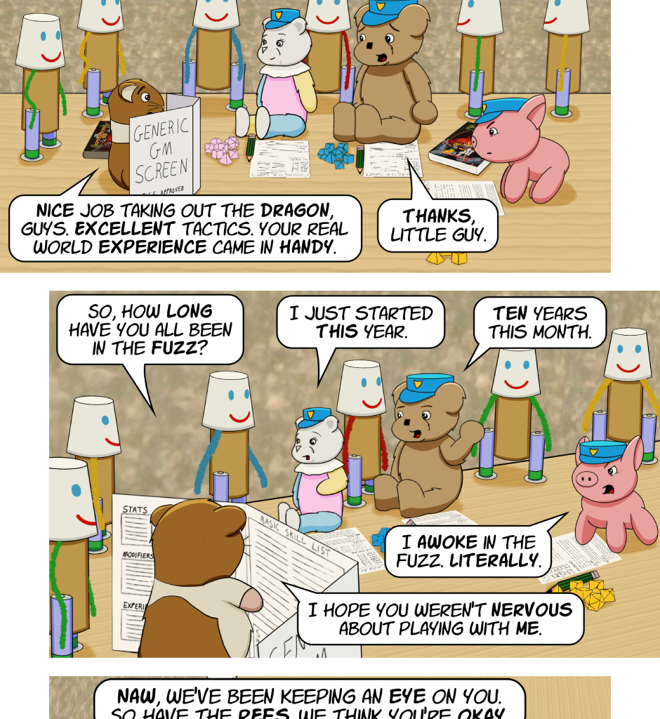 Fuzzy Knights - Episode 81, Page 1: Episode 77 - Crossing the Rubicon