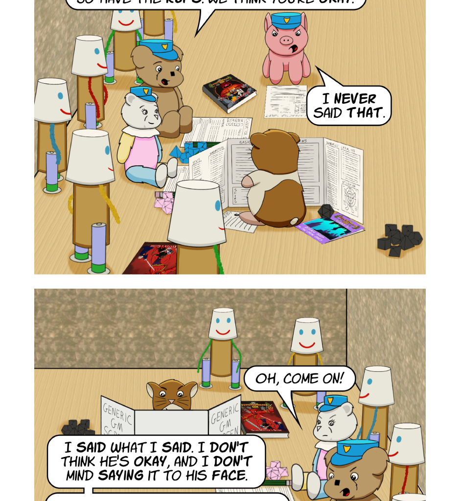 Fuzzy Knights - Episode 81, Page 1: Episode 77 - Crossing the Rubicon