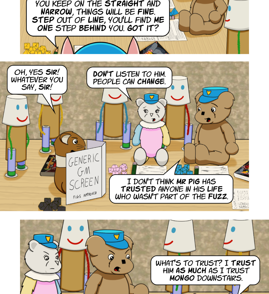 Fuzzy Knights - Episode 81, Page 1: Episode 77 - Crossing the Rubicon