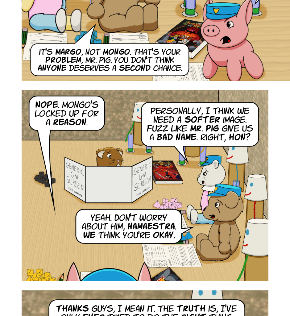 Fuzzy Knights - Episode 81, Page 1: Episode 77 - Crossing the Rubicon