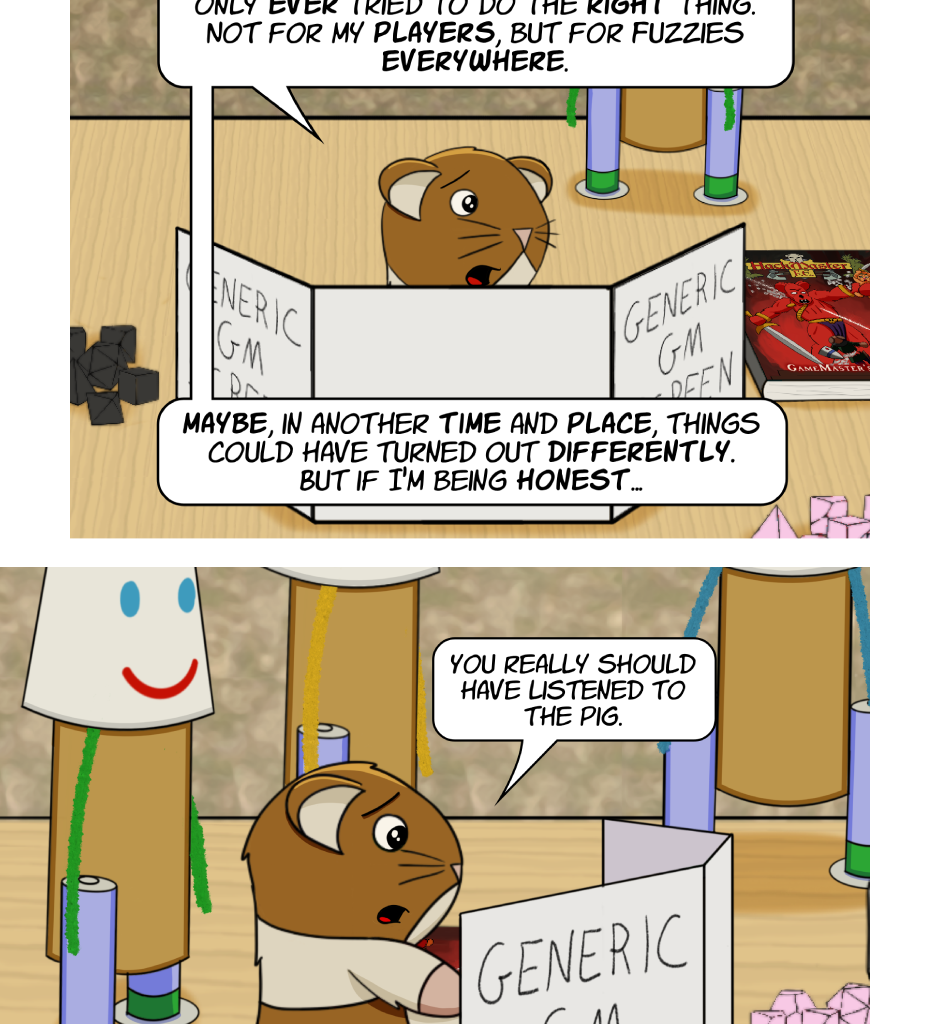 Fuzzy Knights - Episode 81, Page 1: Episode 77 - Crossing the Rubicon