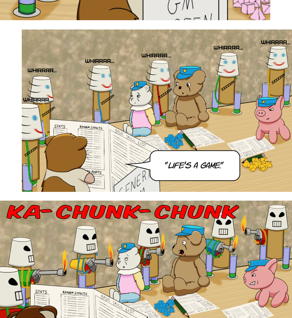 Fuzzy Knights - Episode 81, Page 1: Episode 77 - Crossing the Rubicon