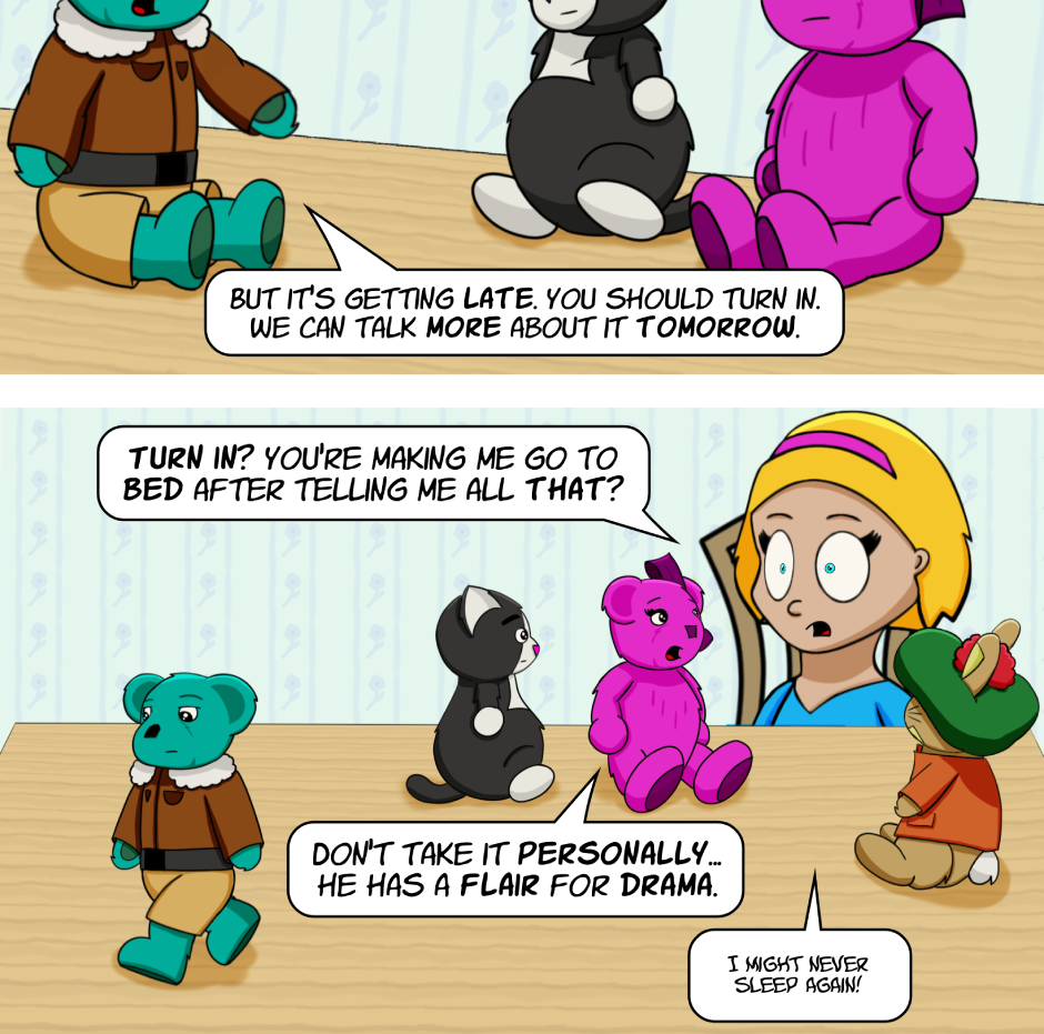 Fuzzy Knights - Episode 82, Page 1: Episode 78 - A Different Kind of Story