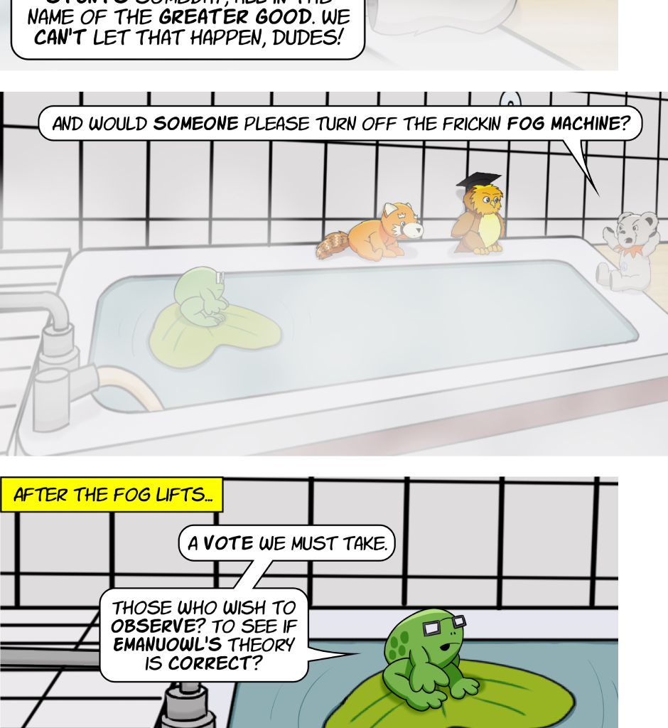 Fuzzy Knights - Episode 85, Page 1: Episode 80 - The Council Meets