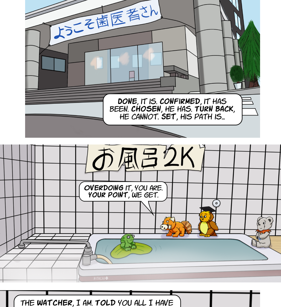 Fuzzy Knights - Episode 85, Page 1: Episode 80 - The Council Meets